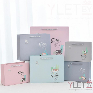 Пакет подарочный Old Photos 24.5 х 19.5 х 9.5 см