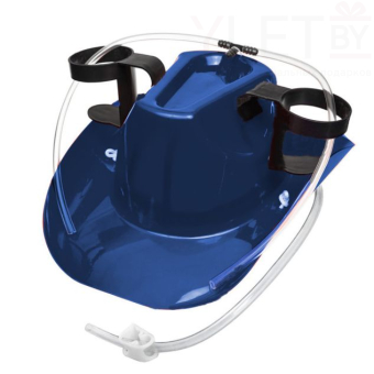 Каска под банки Ковбой синяя