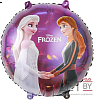Шар (18''/46 см) Круг, Холодное сердце 2, Эльза и Анна