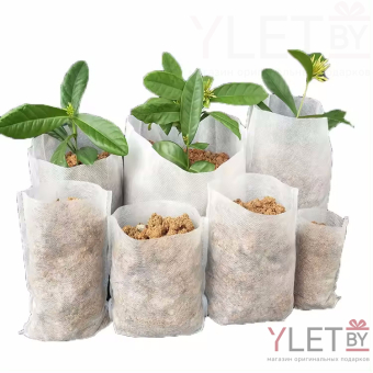 Биоразлагаемые мешки для рассады 8х10 см, 100 шт