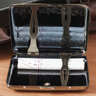 Портсигар металлический Gvipai Цветочный орнамент