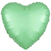 Шар (18"/46 см) Сердце, Мятный матовый