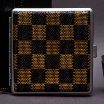 Портсигар под кожу Квадраты