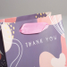 Пакет ламинированный квадратный Thank you, 14 × 14 × 9 см