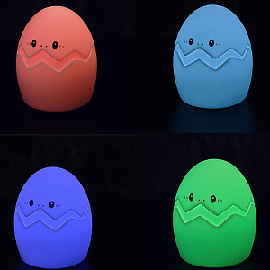 Силиконовый LED ночник Яйцо