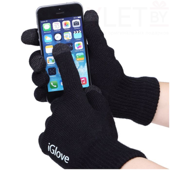 Перчатки iGloves для сенсорных экранов чёрные