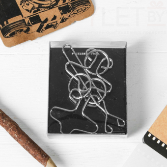 Головоломка металлическая «Раздели на части» №49