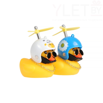 Игрушка на панель автомобиля «Утка с пропеллером» жёлтая, микс