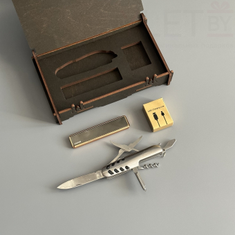 Подарочный набор " Больших побед" (мультитул, USB зажигалка Ciger, зарядный кабель)