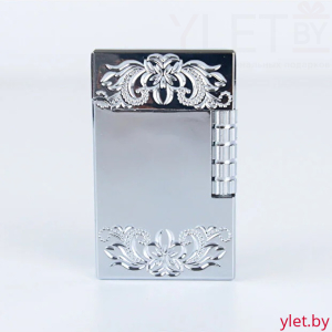 Зажигалка газовая турбо Draft Серебро