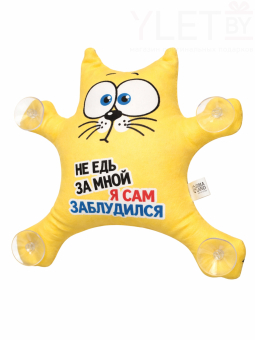 Игрушка для автомобиля «Не едь за мной», кот, на присосках