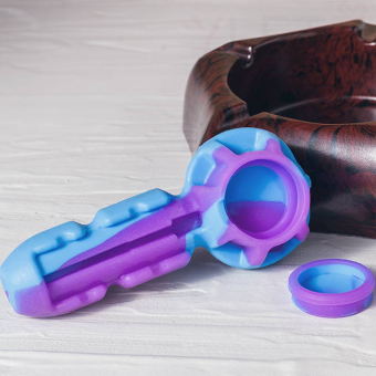 Курительный девайс трубка в силиконе Фиолетовый