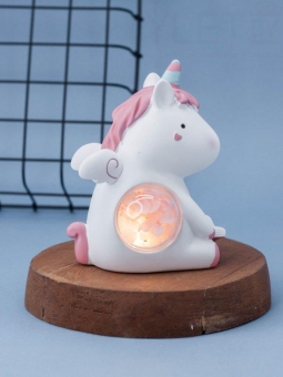 Ночник "Gentle unicorn", pink (11,5 см), пластик