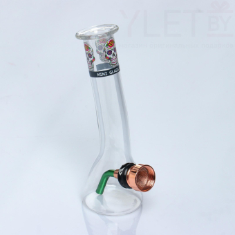 Бонг «Череп», стеклянный h=11.8 см,