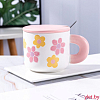 Кружка «Flower power», pink (450  ml)