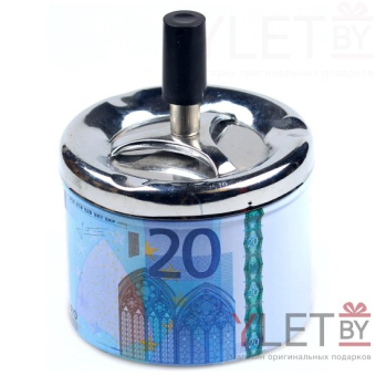 Пепельница бездымная 20 евро 9х12 см