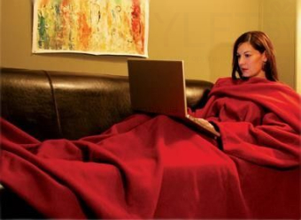 Плед с рукавами Красный