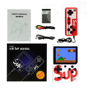 Игровая приставка SUP Game box Plus 400 игр в 1 с джойстиком Белая