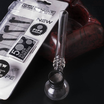 Курительный девайс стеклянный с приемником и набором сеточек