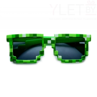 Майнкрафт (Minecraft) Очки зеленые (детские)