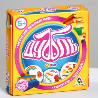 Настольная веселая игра на реакцию Дуббль Слова