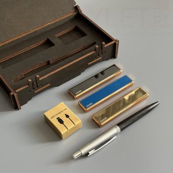Подарочный набор " Самому сильному и надежному " (Ручка, USB зажигалка Ciger, зарядный кабель)