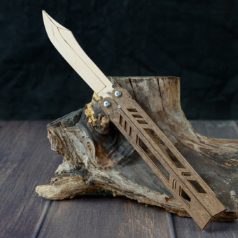 Нож бабочка деревянный 27 см