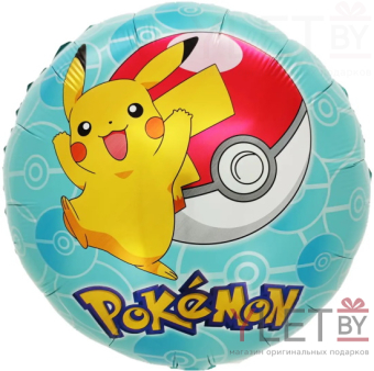 Шар (18''/46 см) Круг, Милый Аниме, пикачу