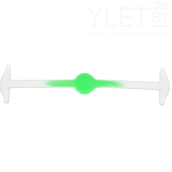 Набор шнурков для обуви Шар, 6 шт, силиконовые, светятся в темноте