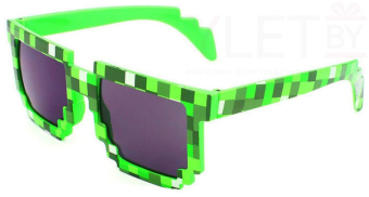 Майнкрафт (Minecraft) Очки зеленые-