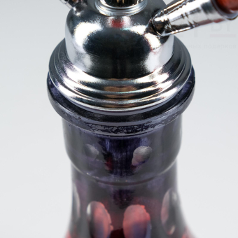 Кальян «Восток», 54 см, 1 трубка, шахта хром, колба-ваза микс