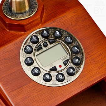 Ретро-телефон «Строгий», шкатулка, 17×17×26 см, дерево