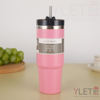 Термокружка "Training", pink (890ml)