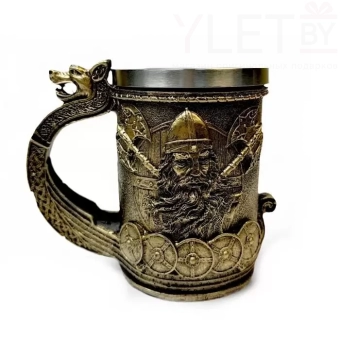 Кружка "Ладья викингов " (металл внутри)