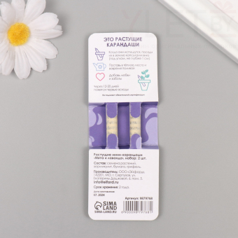 Растущие карандаши подарочные «Мята и Лаванда» 2 шт.№2
