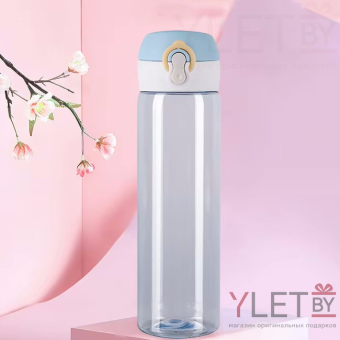 Бутылка для воды Water Bottle Голубая, 520 мл