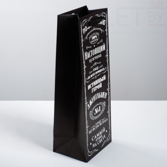 Пакет под бутылку Джентльмен, 36 × 13 × 10 см