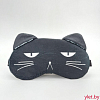 Маска для сна "Sad cat", black