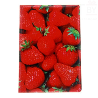 Обложка на паспорт Клубника