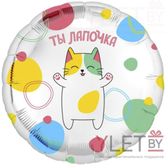 Шар (18"/46 см) Круг, Ты лапочка