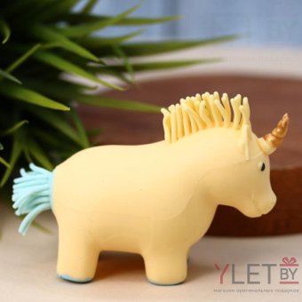 Мялка - антистресс «Squeeze unicorn», yellow