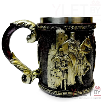 Кружка металлическая Рыцари, 400 мл