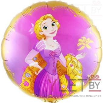 Шар (18"/46 см) Круг, Рапунцель