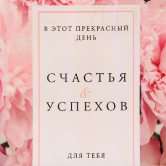 Пакет ламинированный Счастья и успехов, радужная голография, 18 х 23 х 10 см