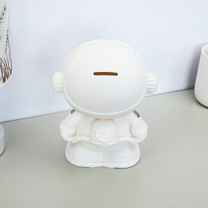 Копилка «Astronaut», silver, (18 см), пластик