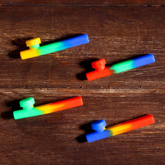 Трубка курительная с крышкой, 2×8.5×1.5 см, микс