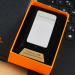 Импульсная зажигалка Lighter двойная индикатор сбоку Глянцевая