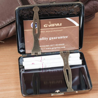 Портсигар металлический Gvipai Цветочный орнамент