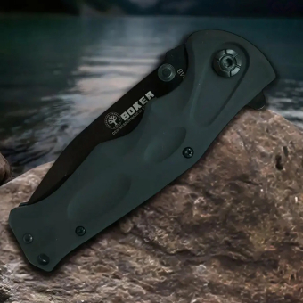 Нож складной Boker черный 20 см