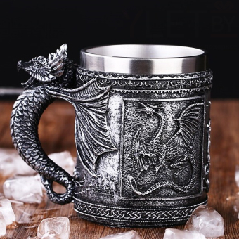 Кружка металлическая Дракон